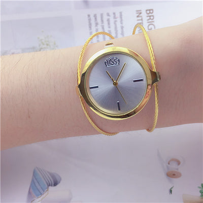 Reloj Retro para Niñas con Brazalete de Acero Minimalista - Image 2