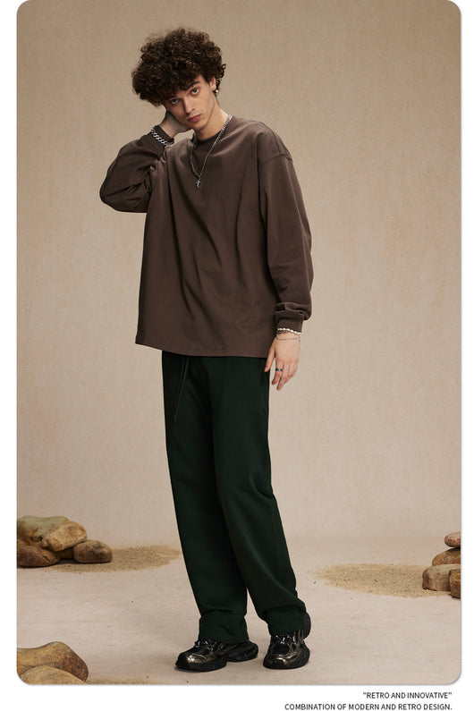 Camisa Manga Larga Cuello Redondo para Hombre - Image 22