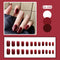 CS 220 Unhas Postiças Longas Mini Tipo Gel Vermelho