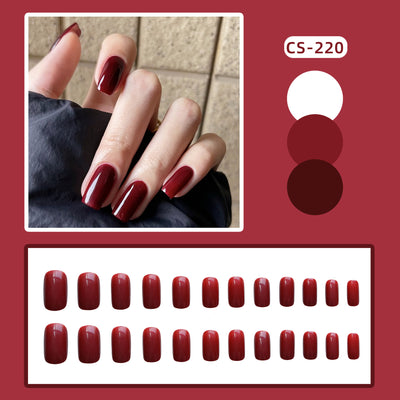 Uñas Postizas de Gel Rojo Brillante - Acabado Profesional - Image 2