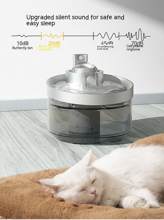 Fuente de Agua para Gatos con Inducción Inalámbrica - Image 11