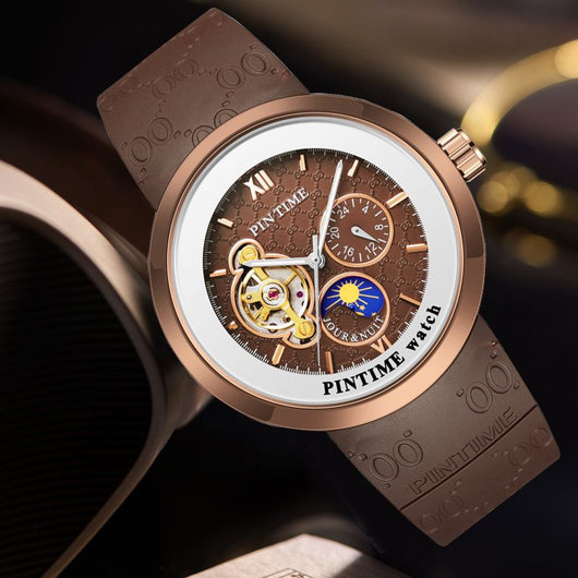 Reloj Automático Mecánico de Tres Contadores - Image 8