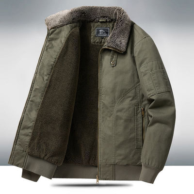 Abrigo Oversize Forrado en Polar para Hombre Talla Grande - Image 8