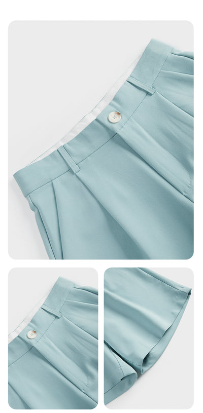 Shorts Casuales de Cintura Alta y Corte Slim para Mujer - Image 5
