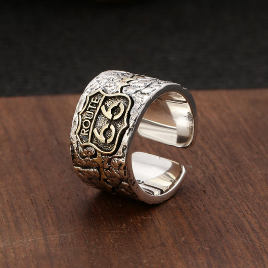 Anillo Ajustable Punk Plata Dedo Índice Retro - Image 4