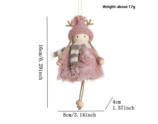 Muñeca Decorativa Navideña con Astas y Alas de Ángel - Image 12
