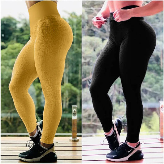 Pantalones Yoga Cintura Alta sin Costuras con Levantador de Glúteos - Image 8