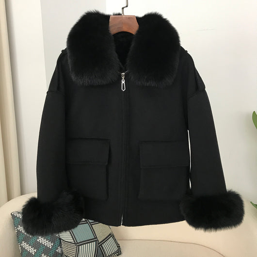 Abrigo de Lana Reversible Grueso para Otoño e Invierno - Image 6