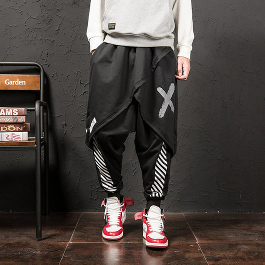 Pantalones Casuales Hombre Estilo Hip-Hop Japonés con Estampado Urbano - Image 6