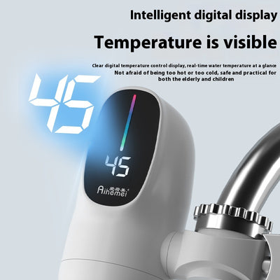 Grifo Calentador Instantáneo Eléctrico - Agua Caliente y Fría Dual