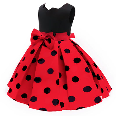 Falda Princesa Lunares con Moño para Niñas - Image 2