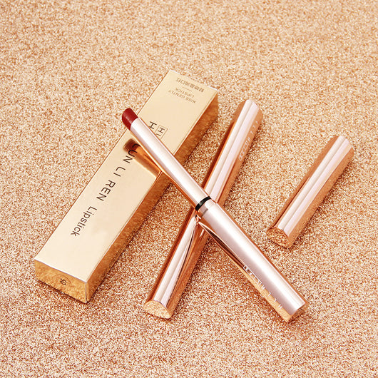 Labial Velvet Mate Hidratante Tubo Dorado - Cobertura Sedosa - Image 8