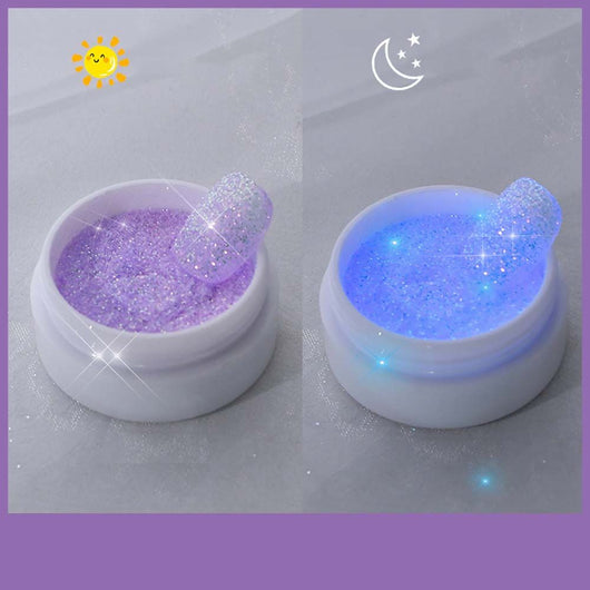 Polvo Brillante para Uñas - Azúcar Luminoso con Efecto Glow - Image 4