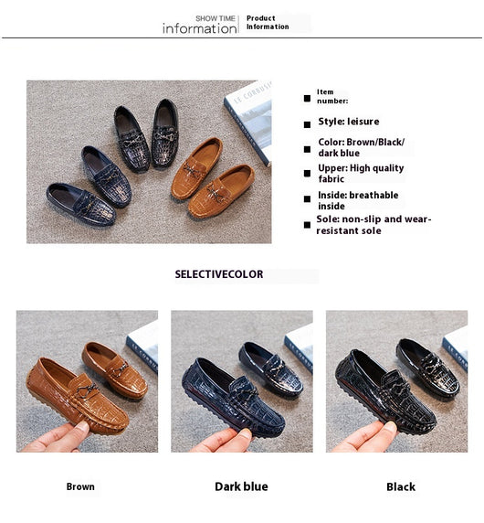 Zapatos de Cuero Estilo Británico para Niños Step On - Image 16