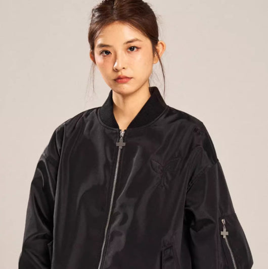 Chaqueta con Cuello Mao Bordada Americana Unisex - Image 6
