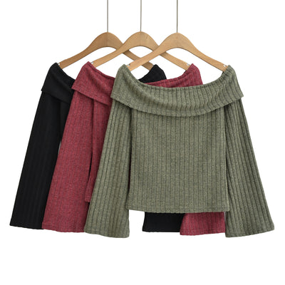 Blusa Slim Hombros Descubiertos - Estilo Desenfadado - Image 21
