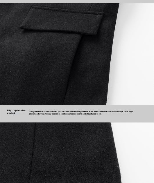 Abrigo de Lana Premium para Hombre Maduro - Estilo Solapa Clásica - Image 6