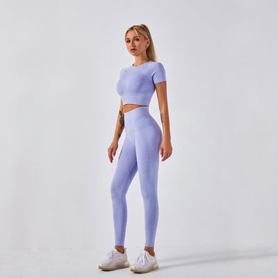 Conjunto Deportivo Mujer Yoga Sin Costuras - Diseño Seamless Ajustado - Image 18