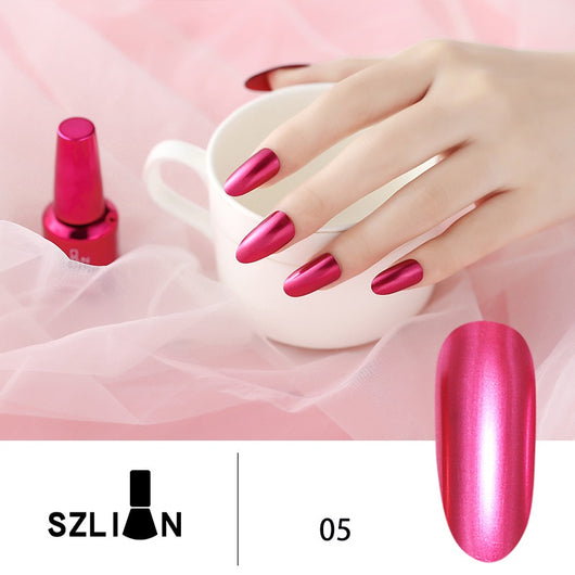 Esmalte de Uñas Espejo Plateado Metalizado de Larga Duración - Image 19