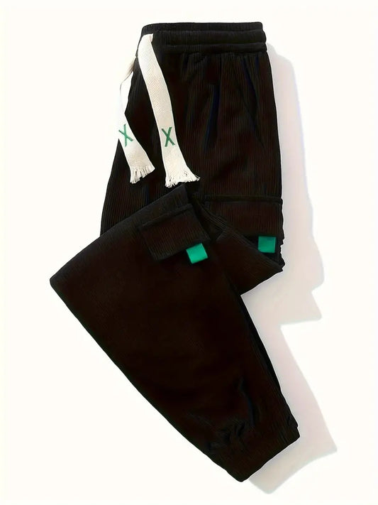 Pantalones de Trabajo Corduroy Talla Grande con Ajuste en Tobillo - Image 2