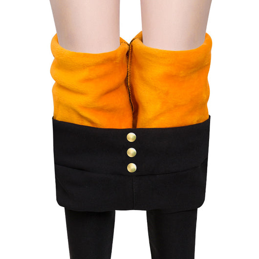 Pantalones Térmicos Ajustados para Mujer con Forro Polar Grueso - Image 12