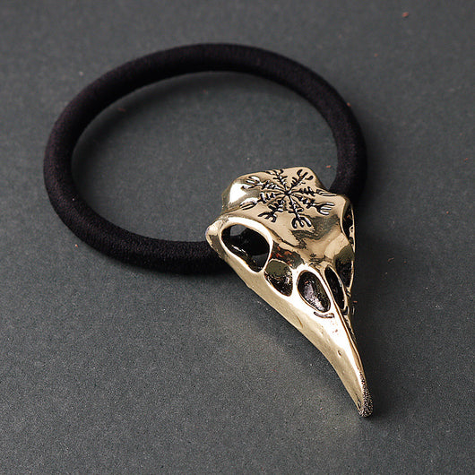 Collar Vikingo Cuerda con Símbolo Cráneo de Cuervo Retro - Image 10
