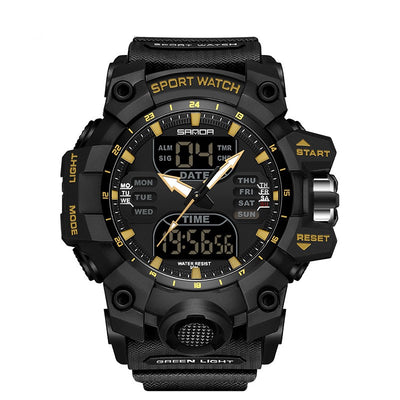 Reloj Despertador Multifuncional con Luz Verde y Sensor Fotoeléctrico - Resistente al Agua y Golpes - Image 8