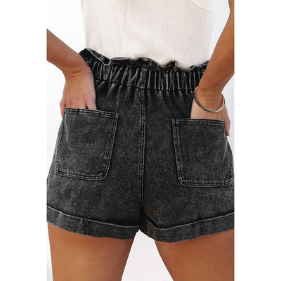 Shorts Talle Alto Lavados para Mujer - Versátiles y Modernos - Image 3