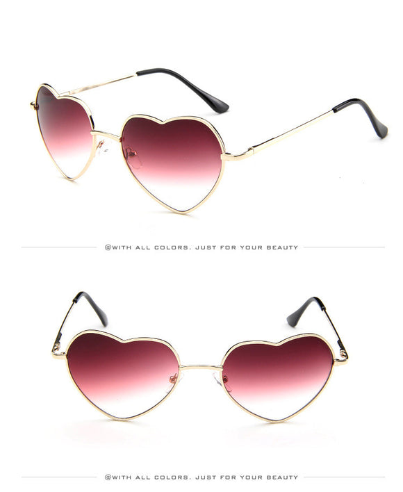 Gafas de Sol Corazón Melocotón - Estilo Moderno y Protección UV