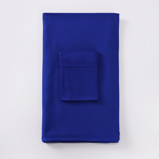 Black minimalist modal bottom hat integrated scarf, folded neatly on a white background. - Image 24