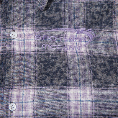 Camisa de Cuadros Manga Larga con Efecto Desgastado para Hombre - Image 4