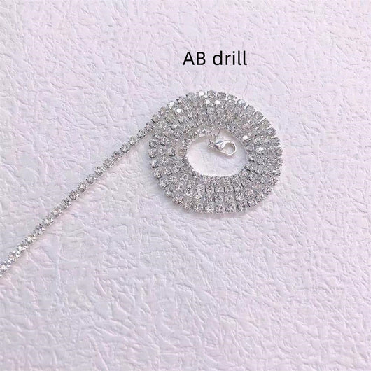 Cadena Trenzada Hip Hop con Strass Brillante - Image 7