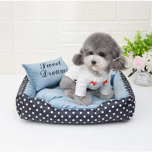 Cama Estampada de Cuatro Estaciones para Perros Pequeños - Image 18