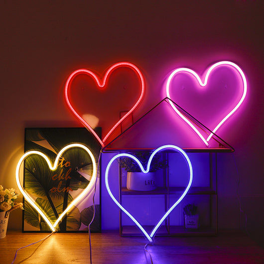 Luz Neon de Corazón con Acrílico Transparente - Decoración Ambiente LED - Image 15