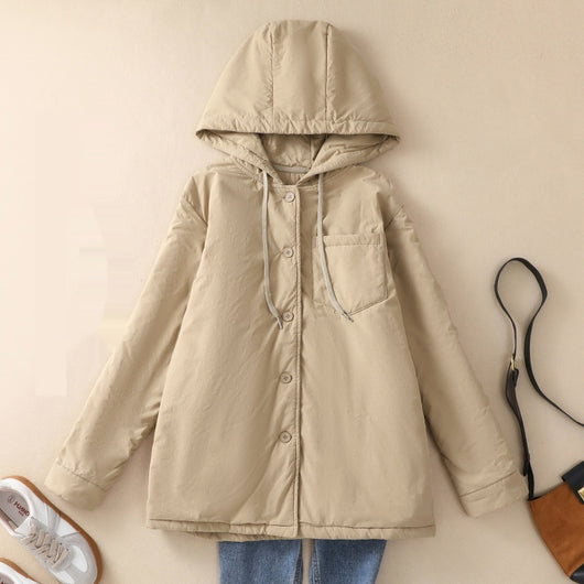 Abrigo Acolchado Elegante Oversize con Capucha para Tallas Grandes - Image 5