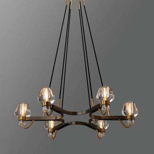 Lámpara Colgante de Cobre y Cristal - Diseño Moderno y Elegante - Image 3