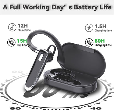 Auriculares Bluetooth con Pantalla Digital, Resistentes al Agua y Cancelación de Ruido - Image 5