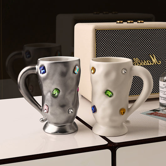 Taza de Cerámica Premium para Café - Diseño Lujo para Parejas