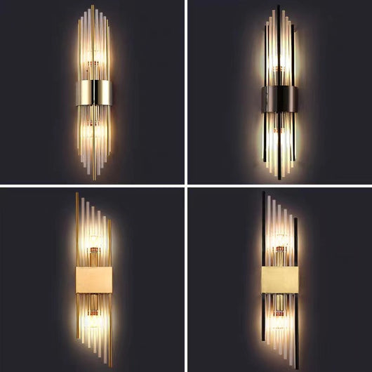 Lámpara de Cristal para Pared de TV - Iluminación Elegante para Sala de Estar - Image 2