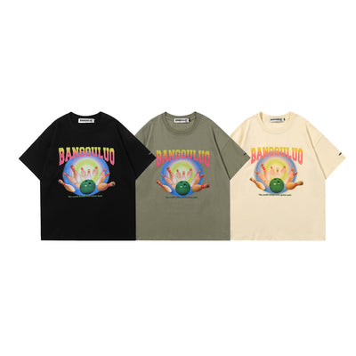 Playera Estampada de Manga Corta para Hombre - Comodidad de Verano