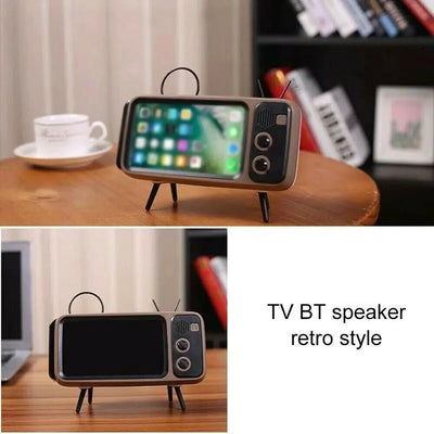 Parlante Bluetooth Retro con Soporte para Teléfono - Image 14