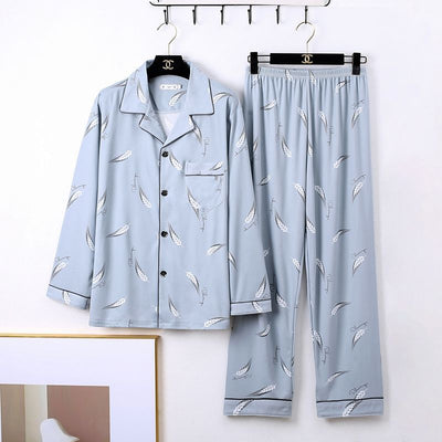 Pijama Minimalista de Manga Larga para Hombre - Image 22