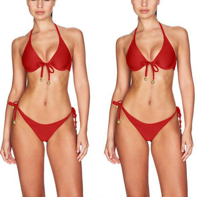 Bikini Enterizo con Moneda Dorada y Soporte Underwire - Image 12