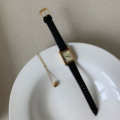 Reloj de Cuero Rectangular para Mujer - Diseño Clásico Simple - Image 13