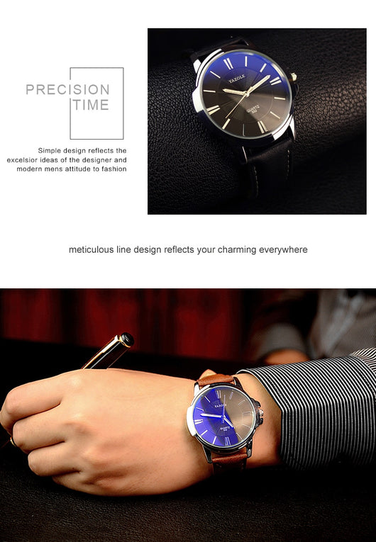 Reloj de Negocios para Hombre Resistente al Agua con Esfera Luminosa - Image 22