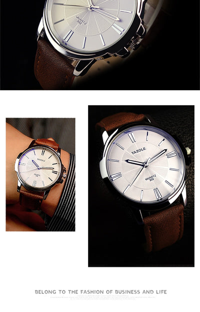 Reloj de Negocios para Hombre Resistente al Agua con Esfera Luminosa - Image 25