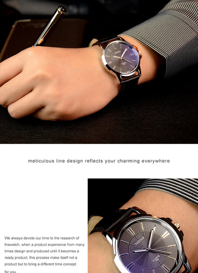 Reloj de Negocios para Hombre Resistente al Agua con Esfera Luminosa - Image 27