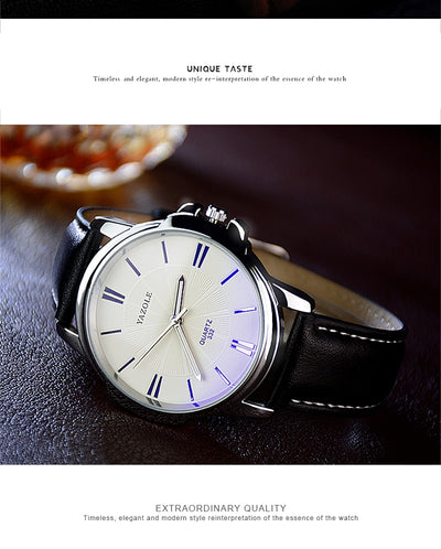 Reloj de Negocios para Hombre Resistente al Agua con Esfera Luminosa - Image 29