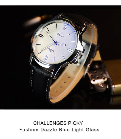 Reloj de Negocios para Hombre Resistente al Agua con Esfera Luminosa - Image 30