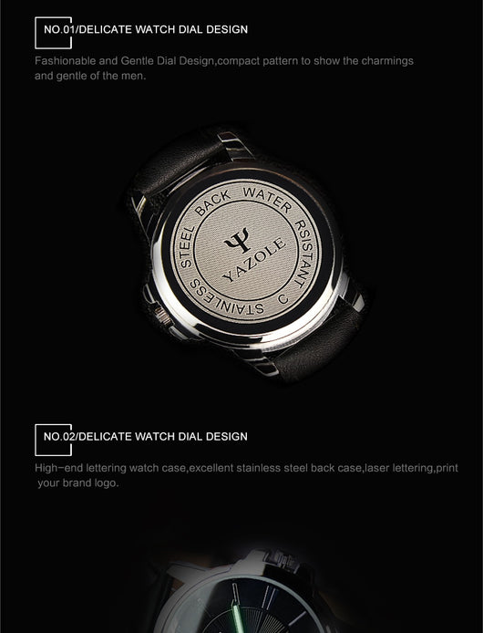 Reloj de Negocios para Hombre Resistente al Agua con Esfera Luminosa - Image 32